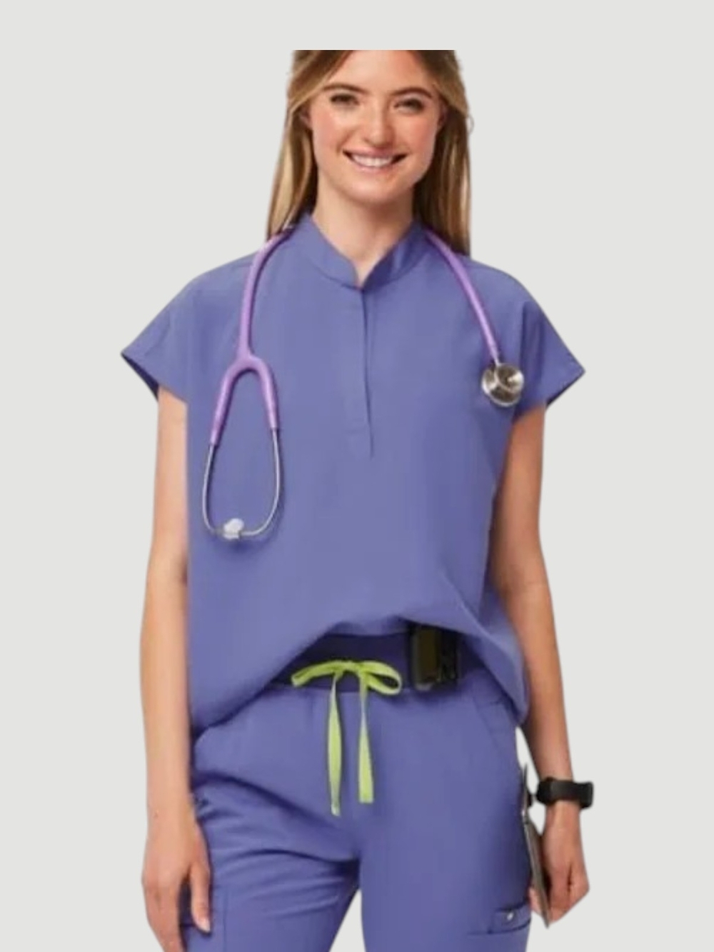Figs Blueberry Rafaela Oversized Scrub Top